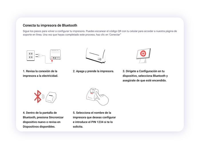 Instrucciones de conectar impresora en POS para restaurante