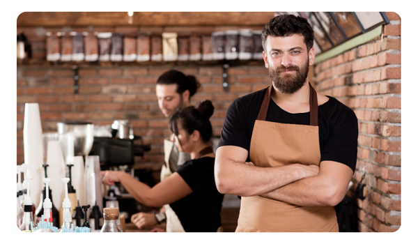 trabajador de cafeteria